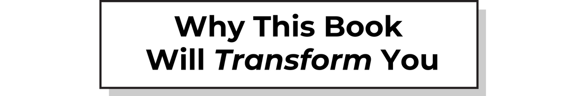 WHY YOU NEED THIS BOOK